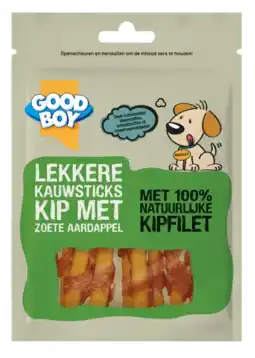 Albert Heijn Good boy Lekkere kauwsticks kip + zoete aardappel aanbieding