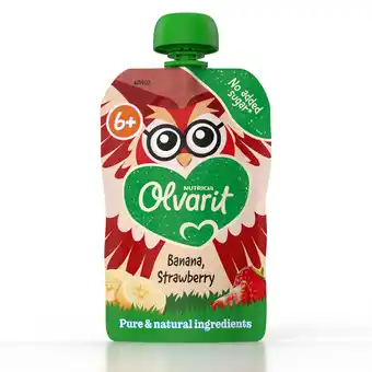 Albert Heijn Olvarit Knijpfruit banaan aardbei 6m+ aanbieding