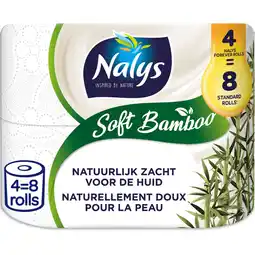 Albert Heijn Nalys Soft bamboo 4=8 rol aanbieding
