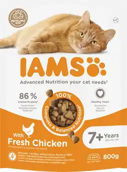 Albert Heijn IAMS Vitality senior 7+ fresh chicken aanbieding