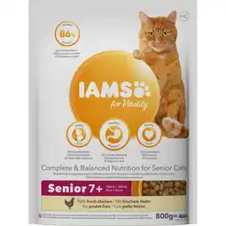 Albert Heijn IAMS Vitality senior 7+ fresh chicken aanbieding