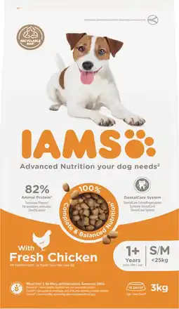 Albert Heijn IAMS Adult with fresh chicken 1+ jaar aanbieding