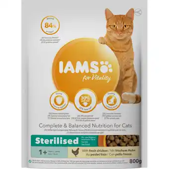 Albert Heijn IAMS For vitality 1+ sterilised fresh chicken aanbieding