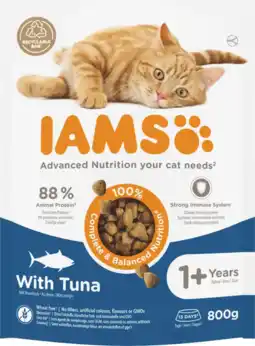 Albert Heijn IAMS For vitality adult 1+ with tuna aanbieding