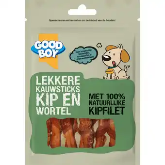 Albert Heijn Good boy Lekkere kauwsticks kip en wortel aanbieding