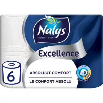 Albert Heijn Nalys Excellence 5-laags maxi-vel toiletpapier aanbieding