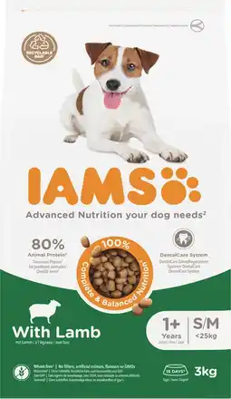 Albert Heijn IAMS Advanced nutrition dog with lamb 1+ aanbieding