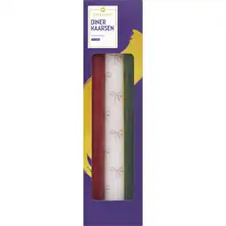 Albert Heijn AH Excellent Dinerkaarsen strik aanbieding