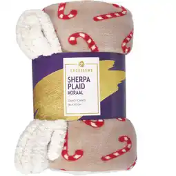 Albert Heijn AH Excellent Sherpa plaid candy canes aanbieding