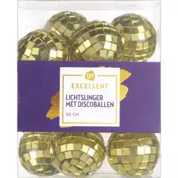 Albert Heijn AH Excellent Lichtslinger met discoballen aanbieding