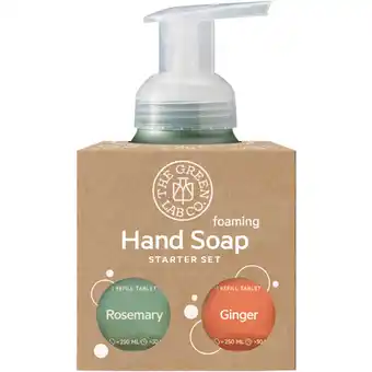 Albert Heijn The Green Lab Co. Starterset handzeep rosemarijn & gember aanbieding