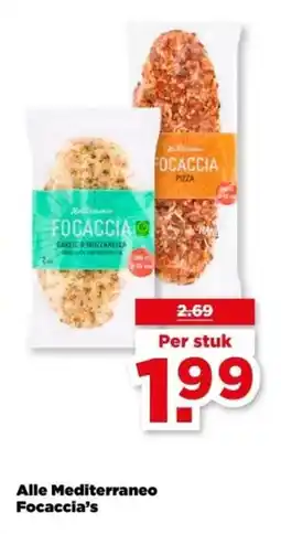 PLUS Alle Mediterraneo Focaccia's aanbieding
