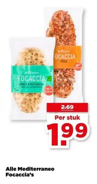PLUS Alle Mediterraneo Focaccia's aanbieding