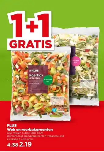 PLUS PLUS Wok en roerbakgroenten aanbieding