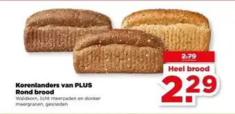 PLUS Korenlanders van PLUS Rond brood aanbieding