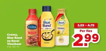 PLUS Croma, en Becel Vloeibaar aanbieding