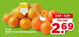 PLUS PLUS Hand en perssinaasappelen aanbieding