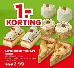 PLUS Korenlanders van PLUS Gebak aanbieding