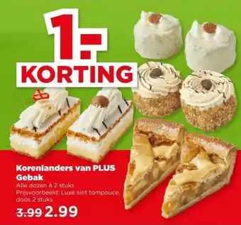 PLUS Korenlanders van PLUS Gebak aanbieding