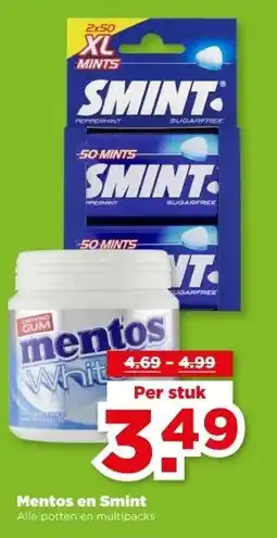 PLUS Mentos en Smint aanbieding