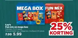 PLUS Lay's Fun mix en mega box aanbieding