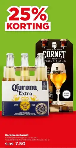 PLUS Corona en Cornet aanbieding