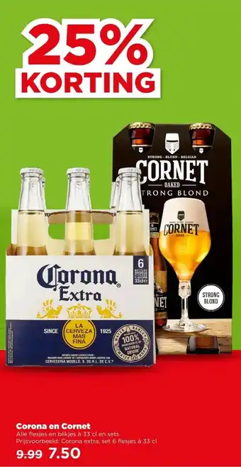 PLUS Corona en Cornet aanbieding