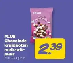 PLUS PLUS Chocolade kruidnoten melk-witpuur aanbieding