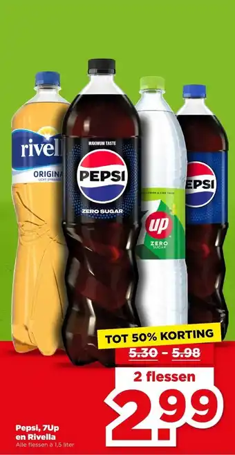 PLUS Pepsi, 7Up en Rivella aanbieding