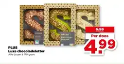 PLUS PLUS Luxe chocoladeletter aanbieding