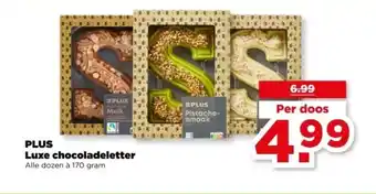 PLUS PLUS Luxe chocoladeletter aanbieding