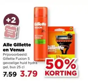PLUS Alle Gillette en Venus aanbieding