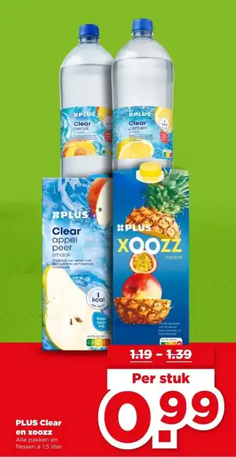 PLUS PLUS Clear en xoozz aanbieding