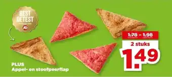 PLUS PLUS Appel en stoofpeerflap aanbieding