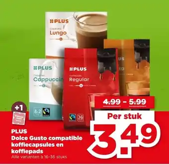 PLUS PLUS Dolce Gusto compatible koffiecapsules en koffiepads aanbieding