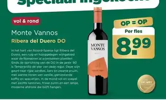 PLUS Monte Vannos Ribera del Duero DO aanbieding