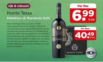 PLUS Monte Tessa Primitivo di Manduria DOC aanbieding