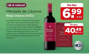 PLUS Marqués de Cáceres Rioja Crianza DOCa aanbieding