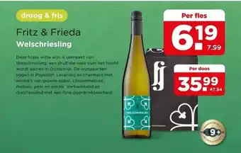 PLUS Fritz & Frieda Welschriesling aanbieding
