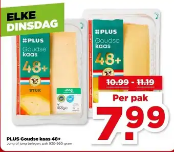 PLUS PLUS Goudse kaas 48+ aanbieding