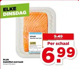 PLUS PLUS Zalmfilet met huid aanbieding