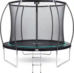 Bol.com Salta Cosmos - Trampoline met veiligheidsnet en ladder - ø 305 cm - Zwart aanbieding