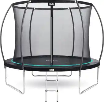 Bol.com Salta Cosmos - Trampoline met veiligheidsnet en ladder - ø 305 cm - Zwart aanbieding