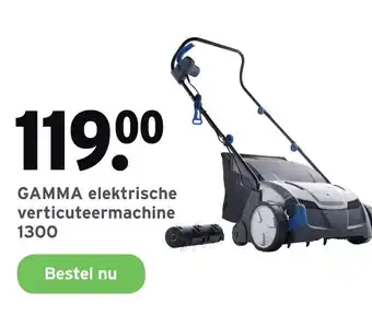 GAMMA GAMMA elektrische verticuteermachine 1300 aanbieding