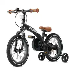 ANWB Deryan Luxe Kinderloopfiets 14 inch 3 in 1 Zwart aanbieding