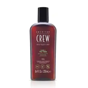 Douglas American Crew 3In1 Tea Tree Shampoo, Conditioner & Body Wash aanbieding