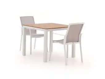 Kees Smit Bellagio Dranera/Fidenza 90cm dining tuinset 3-delig stapelbaar aanbieding