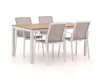 Kees Smit Bellagio Dranera/Fidenza 160cm dining tuinset 5-delig stapelbaar aanbieding