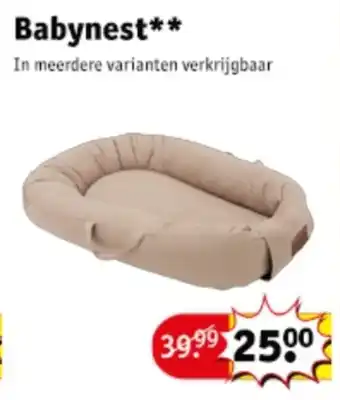Kruidvat Babynest aanbieding