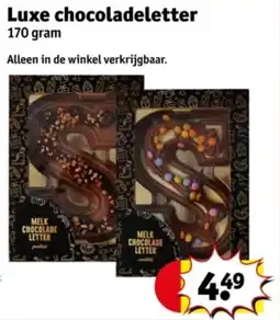 Kruidvat Luxe chocoladeletter aanbieding